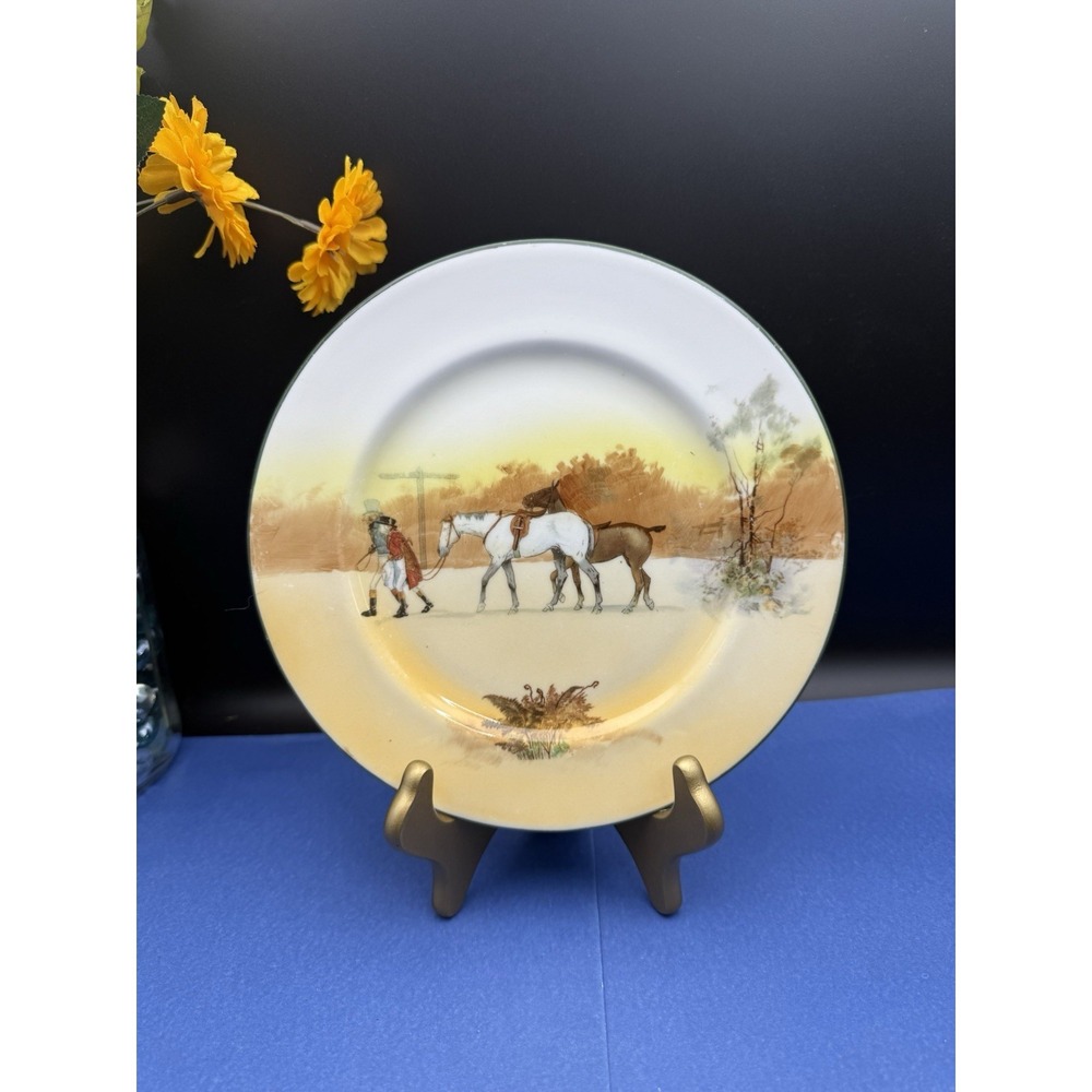 Vintage‎ Royal Doulton Made in England Hunting Scene (John Peel) Salad Plate